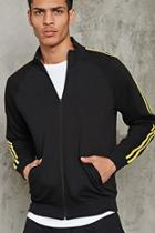 21 Men Men's  Two-stripe Knit Track Jacket