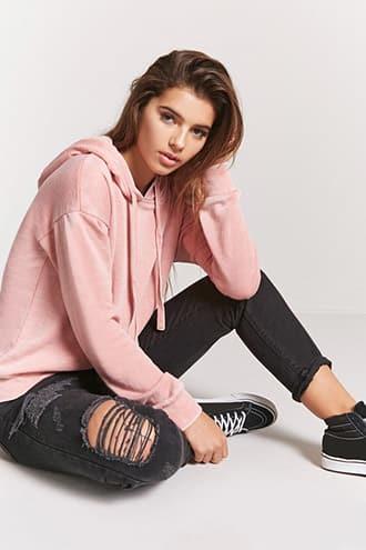 Forever21 Mineral Wash Hoodie