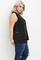 Forever21 Plus D-ring Layered Top
