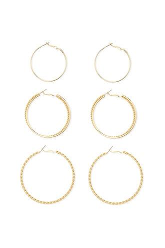 Forever21 High-polish Spiral Hoop Set