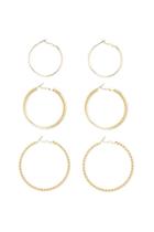 Forever21 High-polish Spiral Hoop Set