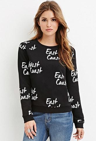 Forever21 East Coast Graphic Sweatshirt