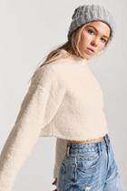 Forever21 Fuzzy Knit Mock Neck Sweater