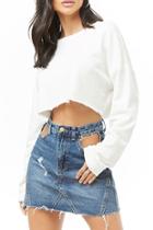 Forever21 Momokrom Cutout-pocket Denim Skirt