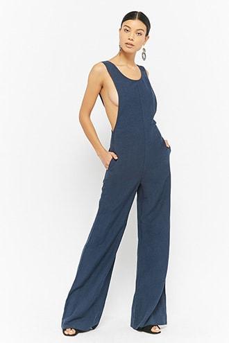 Forever21 Sleeveless Wide-leg Jumpsuit