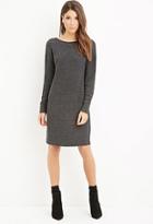 Forever21 Women's  V-back Sweater Dress (charcoal)