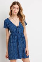 Forever21 Knotted Front Tile Dress