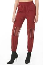 Forever21 Mesh Zip-panel Pants