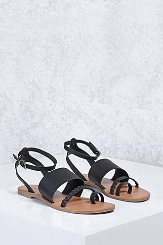 Forever21 Ankle-strap Braided Sandals