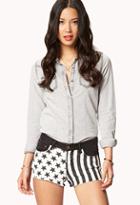 Forever21 Stars & Stripes Denim Cut Offs