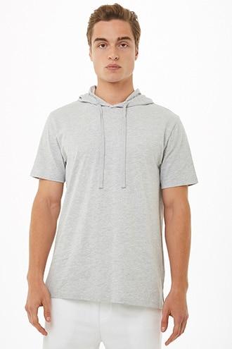 Forever21 Heathered Hooded Top