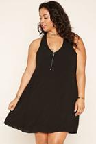Forever21 Plus Women's  Black Plus Size Strappy-back Dress