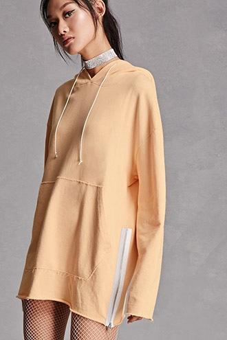 Forever21 Private Academy Raw-cut Hoodie