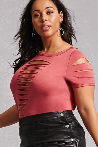 Forever21 Plus Size Slash Top