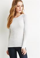 Forever21 Plus Women's  Classic Cotton Tee (silver)