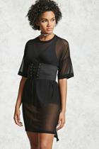 Forever21 Sheer Corset T-shirt Dress