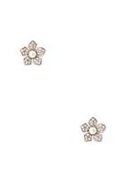 Forever21 Rhinestone Floral Studs
