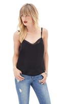 Forever21 Contemporary Sheer Lace-trimmed Cami