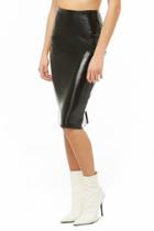 Forever21 Cracked Faux Leather Pencil Skirt