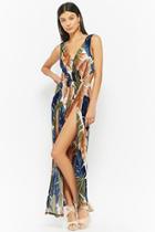 Forever21 Banana Leaf Print Maxi Dress
