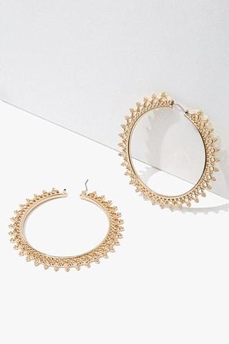 Forever21 Baroque-inspired Hoop Earrings