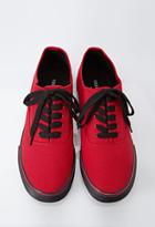 21 Men Men's  Classic Canvas Sneakers (red/black)