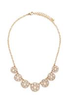 Forever21 Floral Rhinestone Necklace