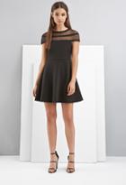 Forever21 Foxiedox Shadow-striped Skater Dress