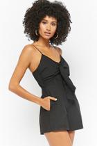 Forever21 Woven Tie-front Romper