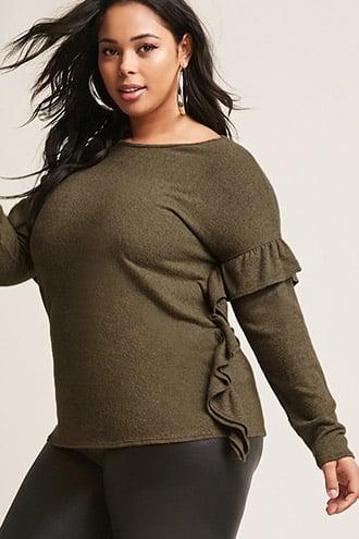 Forever21 Plus Size Brushed Top