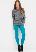 Forever21 Cotton-blend Leggings (jade)