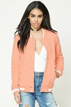 Forever21 Snap-buttoned Varsity Jacket