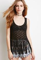 Forever21 Crochet Fringe Tank