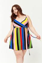 Forever21 Plus Size Striped Wrap Dress