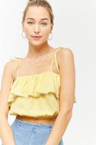 Forever21 Flounce Cami Crop Top