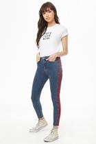 Forever21 Side-striped Skinny Jeans