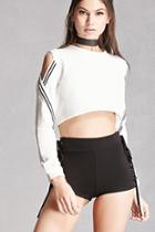 Forever21 Stretch-knit Lace-up Shorts
