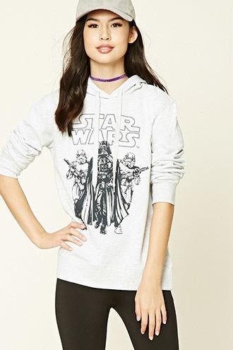 Forever21 Women's  Fleece Star Wars Hoodie