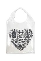 Forever21 I Love New York Graphic Clear Tote Bag