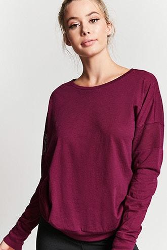 Forever21 Active Dolman-sleeve Top