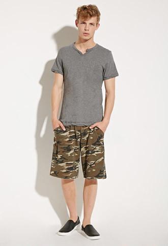 21 Men Alternative Apparel Victory Camo Sweatshorts
