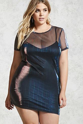 Forever21 Plus Size Mesh Combo Dress