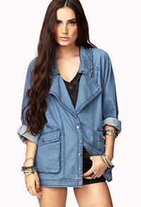 Forever21 Statement Making Chambray Jacket