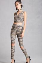 Forever21 Camo Raw-cut Pants