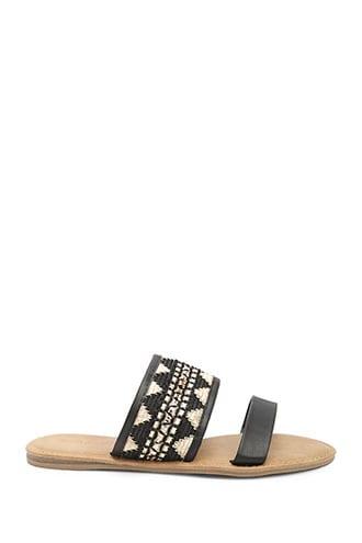 Forever21 Geo Embroidered Flats