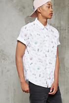 21 Men Men's  La Graphic Slim-fit Shirt