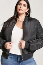 Forever21 Plus Size Puffer Bomber Jacket