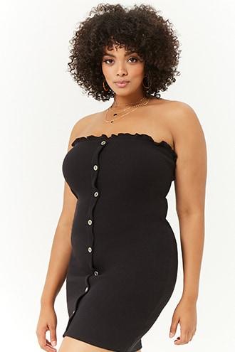 Forever21 Plus Size Ribbed Tube Dress