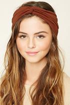 Forever21 Rust Twist-front Headwrap