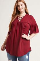 Forever21 Plus Size Longline Babydoll Top